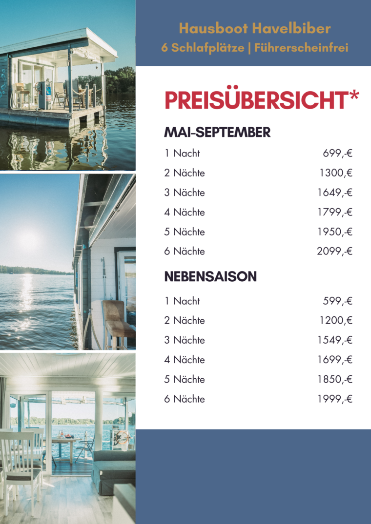 Preisübersicht Havelbiber