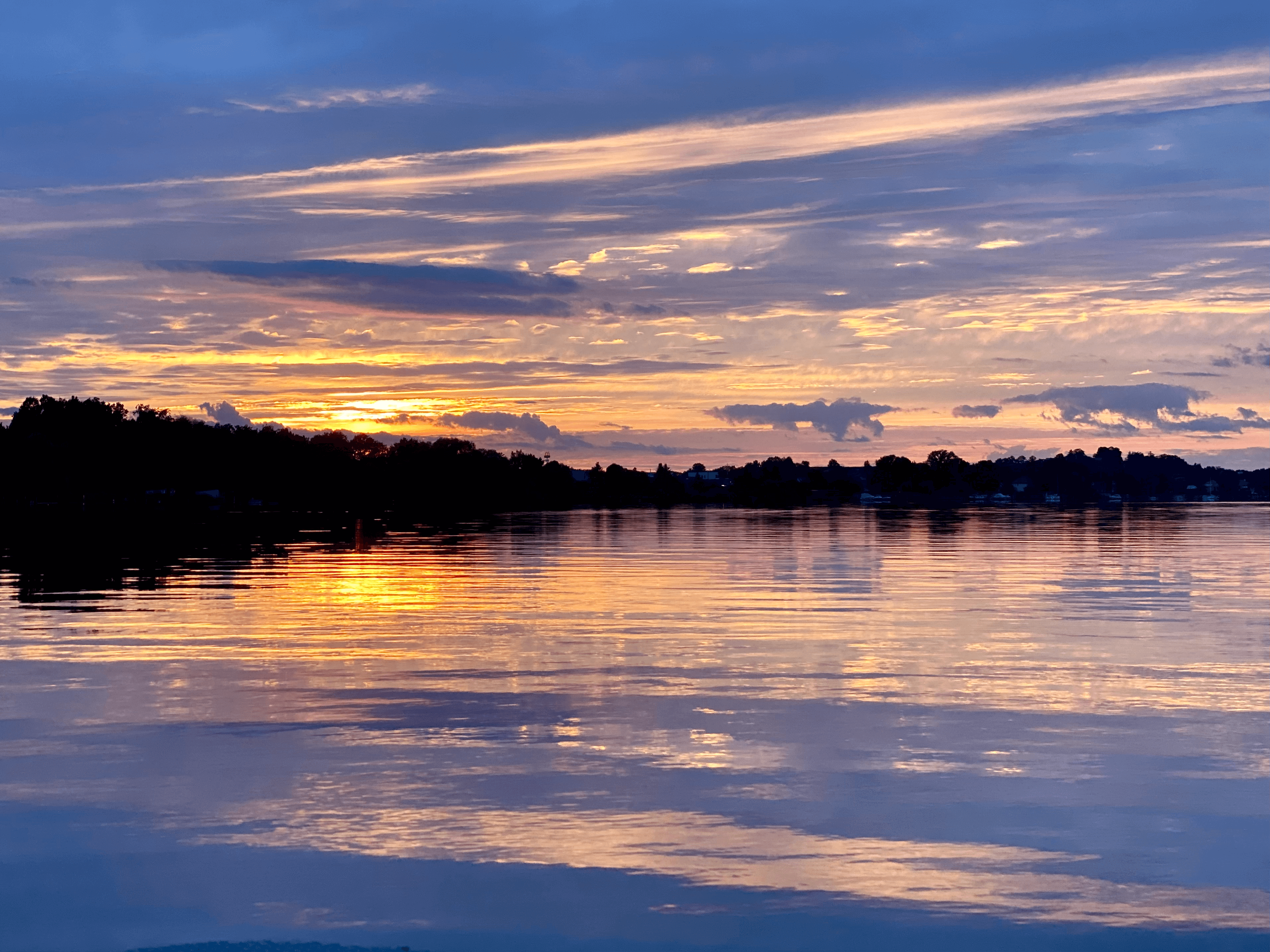 Werder (Havel) bei Abenddämmerung