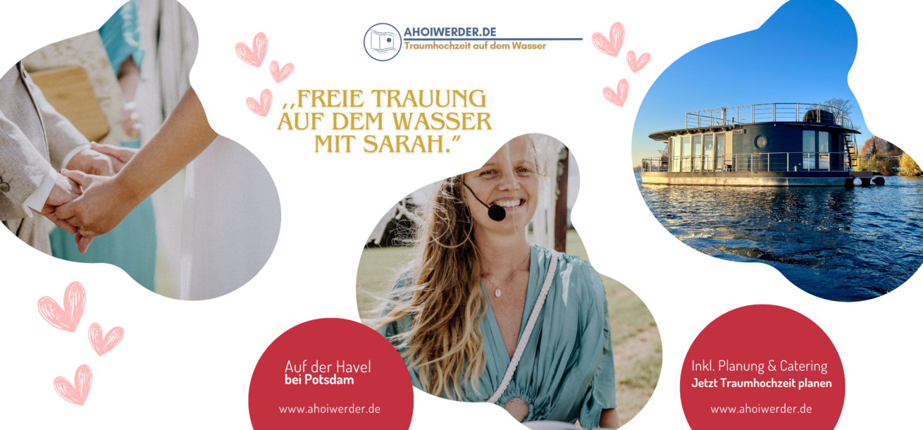 Freie Trauung auf dem Wasser mit Sarah